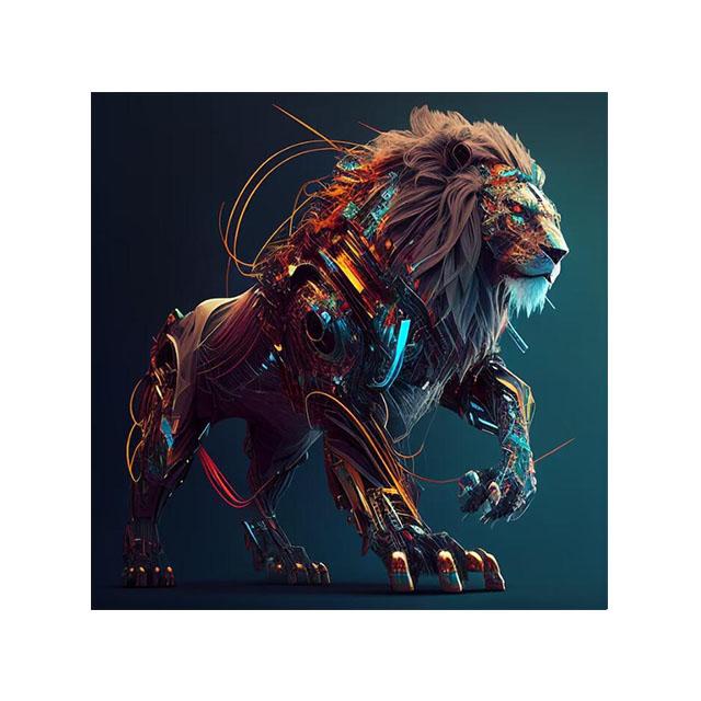 Animale fantezie abstracte Dragon negru Bufnita Vultur Leu Canvas Art Poster Prints Pictură Perete Cadou Living Poze Decorare