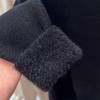 Vintage Fleece Thickened Turtleneck Sweater Women's Autumn Winter Solid Design Fashion Warmth Integrated Velvet Inner Pullover Base Tops