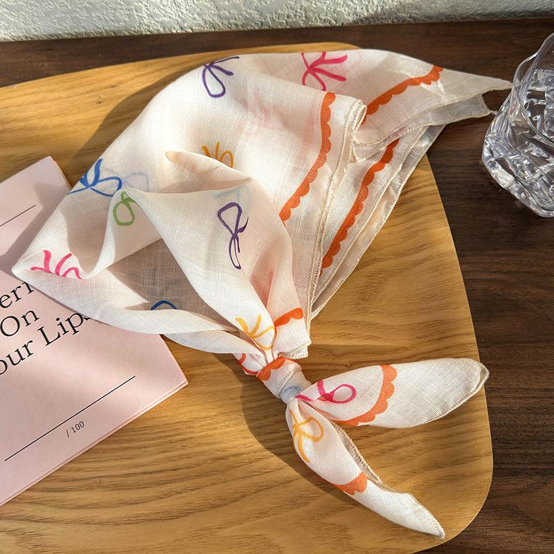 

Ретро Пасторальный Стиль Цветы Бант Повязка на Голову Шарф для Волос Головной Платок Красочные Резинки для Волос для Женщин Девушек Мода Милый Платок Бандана