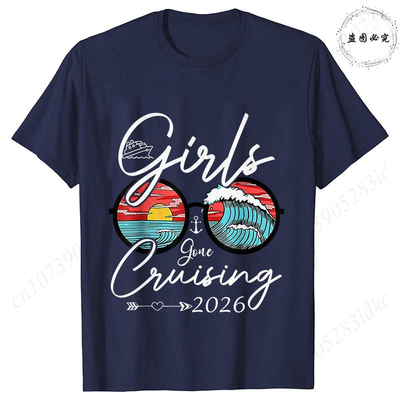 My First Cruise 2026 Tshirts for Women Sunglasses Beach Graphic  Short Sleeve Fashion Cruise Vacation Daily Wear Trendy Tees