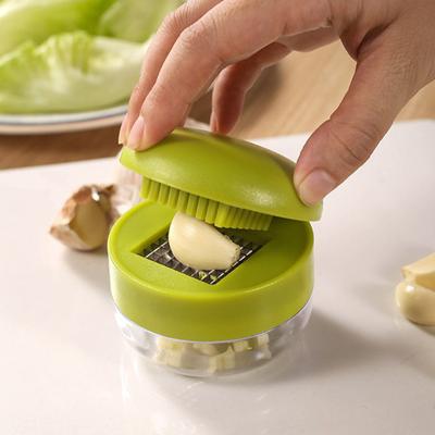 Hachoir à ail petit hachage coupe ail ergonomique de qualité alimentaire en acier inoxydable lame tranchante broyeur à ail