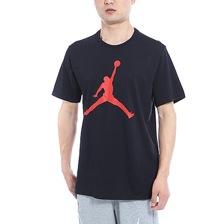 Jordan T Shirts Men's Black Crew Neck Moderate Other CD7611-010