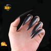 10Pcs Witch Nails Extra Long High Gloss Full Cover Sharp DIY Cosplay Props Plastic Halloween Zombie Costume Party False Nails for Festival