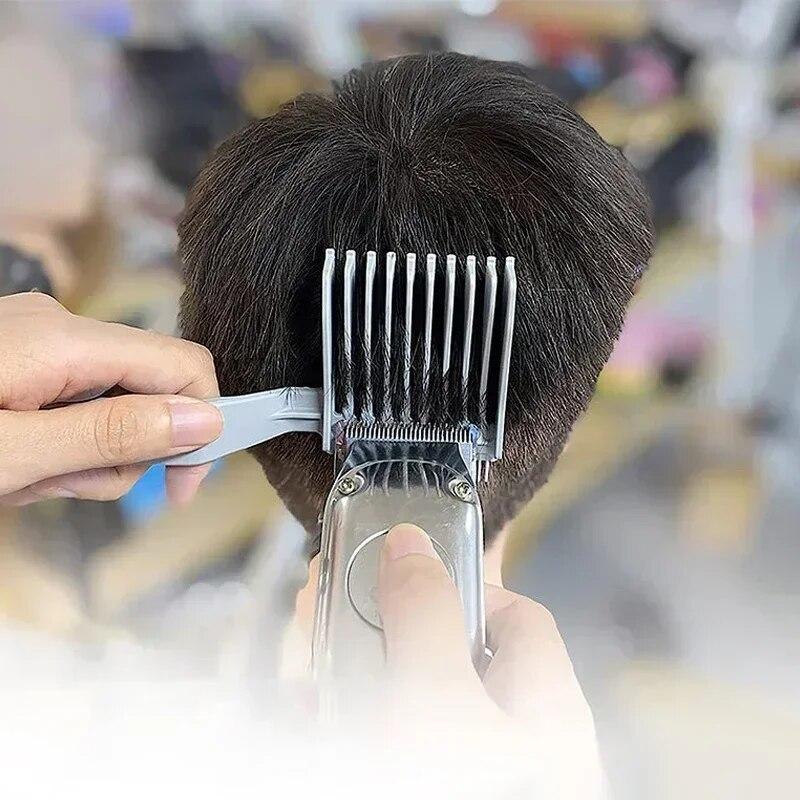 Barber Fade Hair Combs for Men Clipper Comb Comb Caiper Long Handle Clipper Comb Σαλόνι κομμωτικής χτένισμα Εργαλείο styling Αξεσουάρ μαλλιών