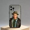 B-Brad P-Pitt Phone Case For iPhone17,16,15,14,13,12 Plus,Max Soft Silicone Black Cover