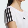 Adidas SS25 Fashion Comfortable Round Neck Short Sleeve T-Shirt Women T-Shirts White JZ2313