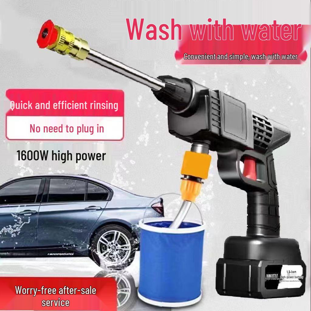 Cordless High-Pressure Handheld Car Washer with Lithium Battery