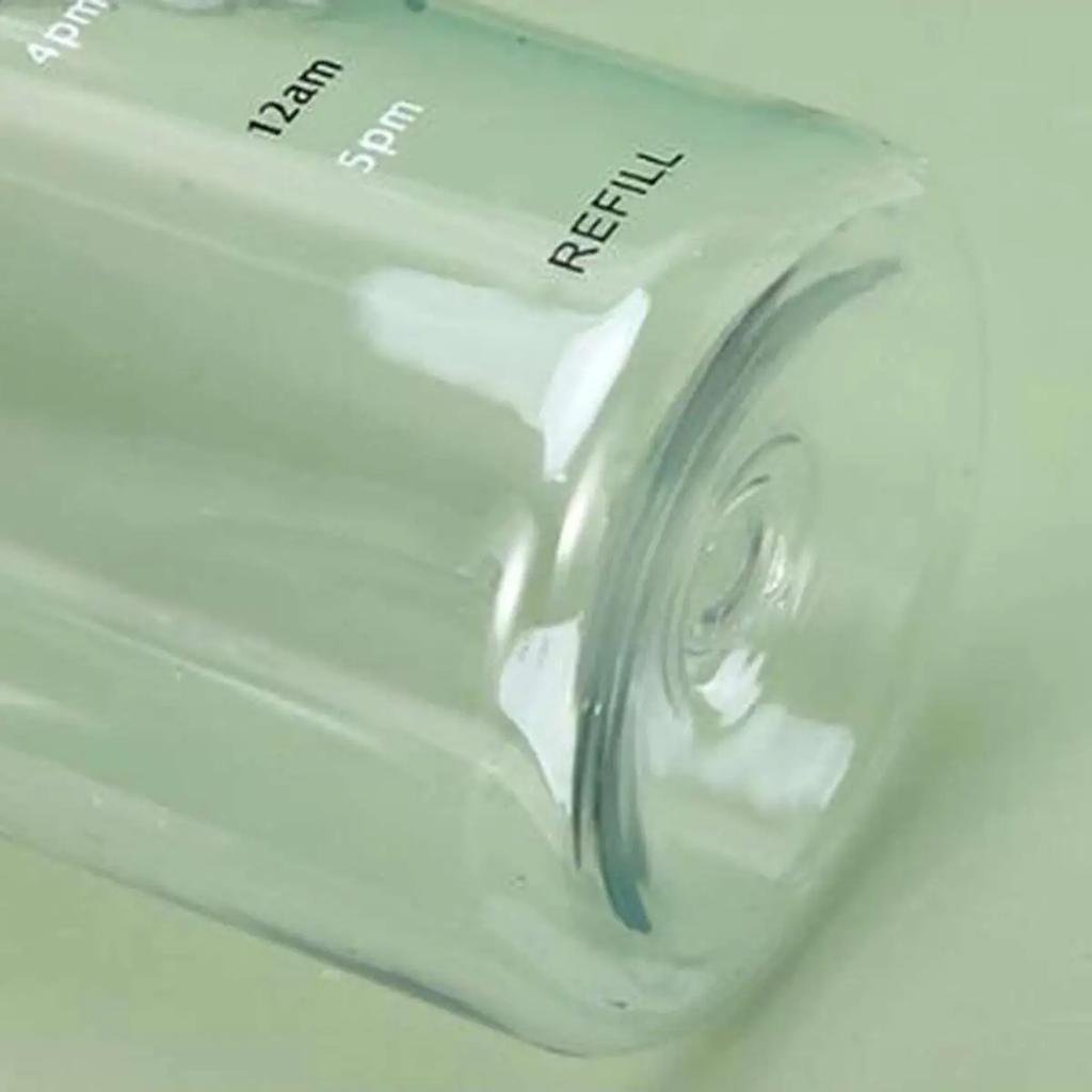 1PC-Time Graduated Cup, Transparent Plastic Cup, Leak Proof Water Cup, Holiday Gift, Gift For Friends, Kitchen Supplies