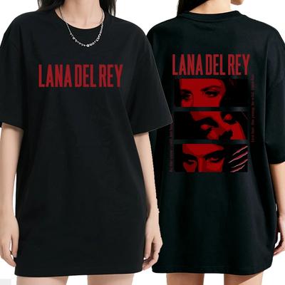 Lana Del Rey Graphic TShirts Summer Unisex Women Fashion Hip Hop Vintage TShirts Oversized Casual Short Sleeve Tops Tshirts
