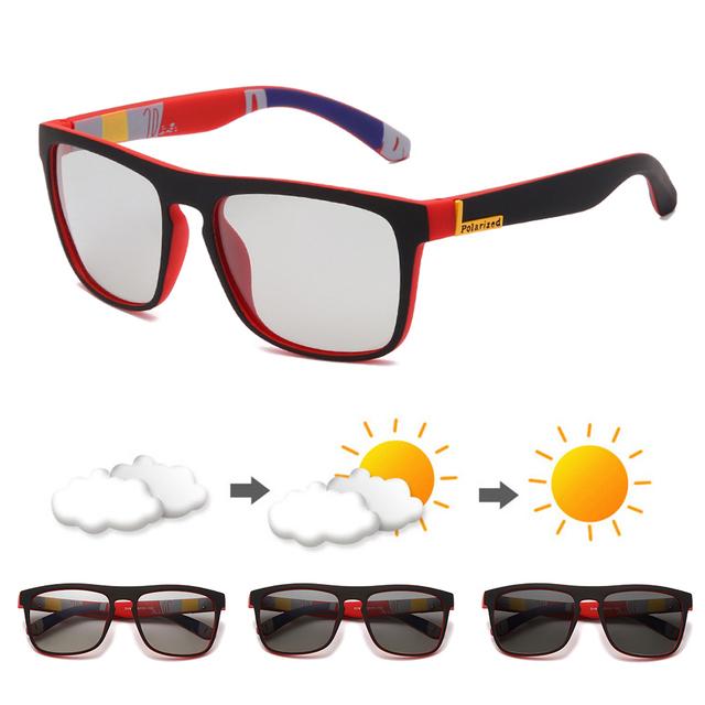 Ochelari de soare fotocromatici polarizați pentru sport, bărbați și femei, ochelari de ciclism, alpinism, ochelari de soare pentru șofat, UV400, schimbarea culorii ochelarilor