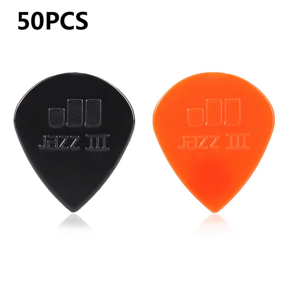 20/50 Pcs Guitar Picks Tortex Jazz III Guitar Pick Plectrum Mediator Guitar Parts Accessory Colorful Guitar Nylon Picks