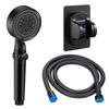 Five-mode High-pressure Shower Head, Adjustable Shower Head with Hose, Water-saving, One-button Nozzle Stop.