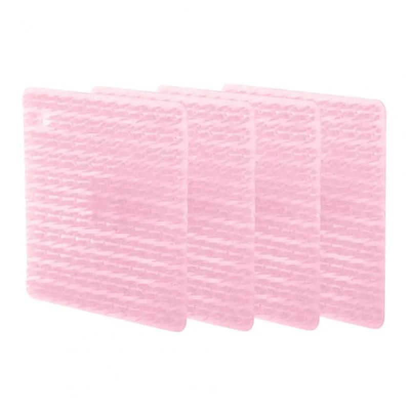 4PCS Kitchen Accessory TPE Material Brush Ergonomic Fruit Vegetable Brushes with Gentle Elastic Bristles for Set of 4 Kitchen Tools