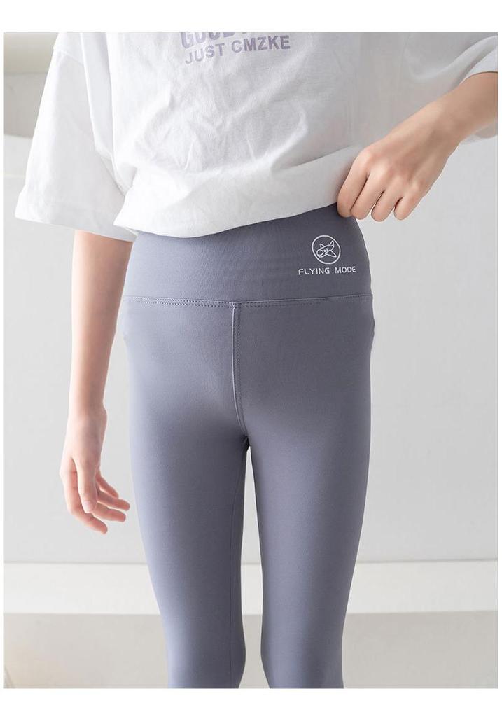 High Waist Comfortable Girls' Shark Print Barbie Pants - Elastic & Skin-Friendly Base Layer Wear