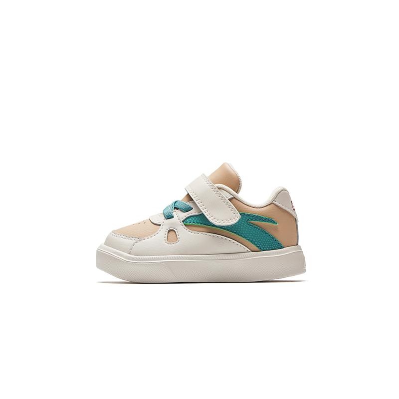 Anta Kids Synthetic Leather Trendy Comfortable Versatile Anti-Kick Lightweight Shock Absorbing Low-Top Walking Shoes Baby Shoes A12530013