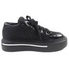 Excellent PRADA Low cut sneakers macro Triangle logo Re-Nylon leather black 35.5 1E661M Used