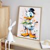Disney 5D DIY Diamantmalerei Dekorationen Donald Duck Aquarell-Blumenstrauß Thema Kunstmalerei Diamantstickerei Strass Kreuzstich Set Handgemacht