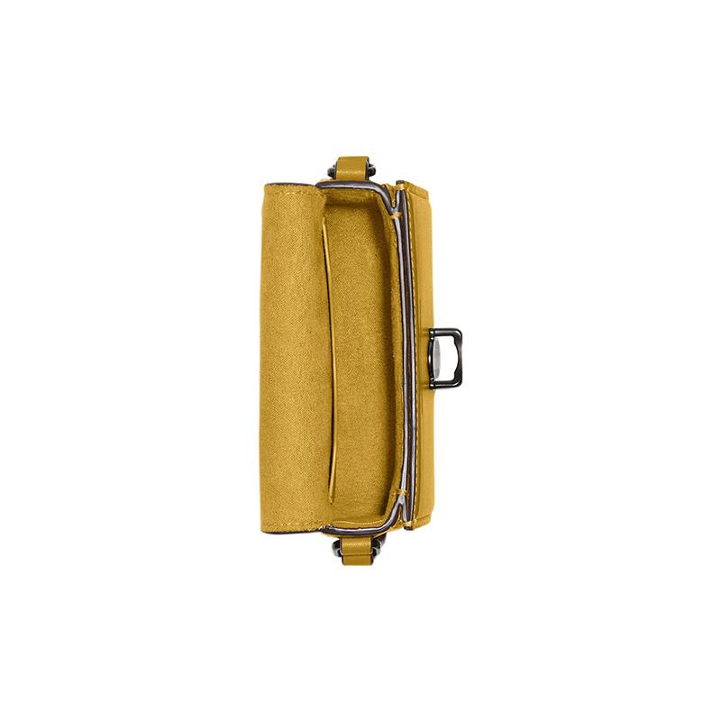 Coach Studio 12 Push Lock Closure Multi-function Pocket Cowhide and Leather Shoulder Crossbody Bag Small Size Women's Goose Yellow