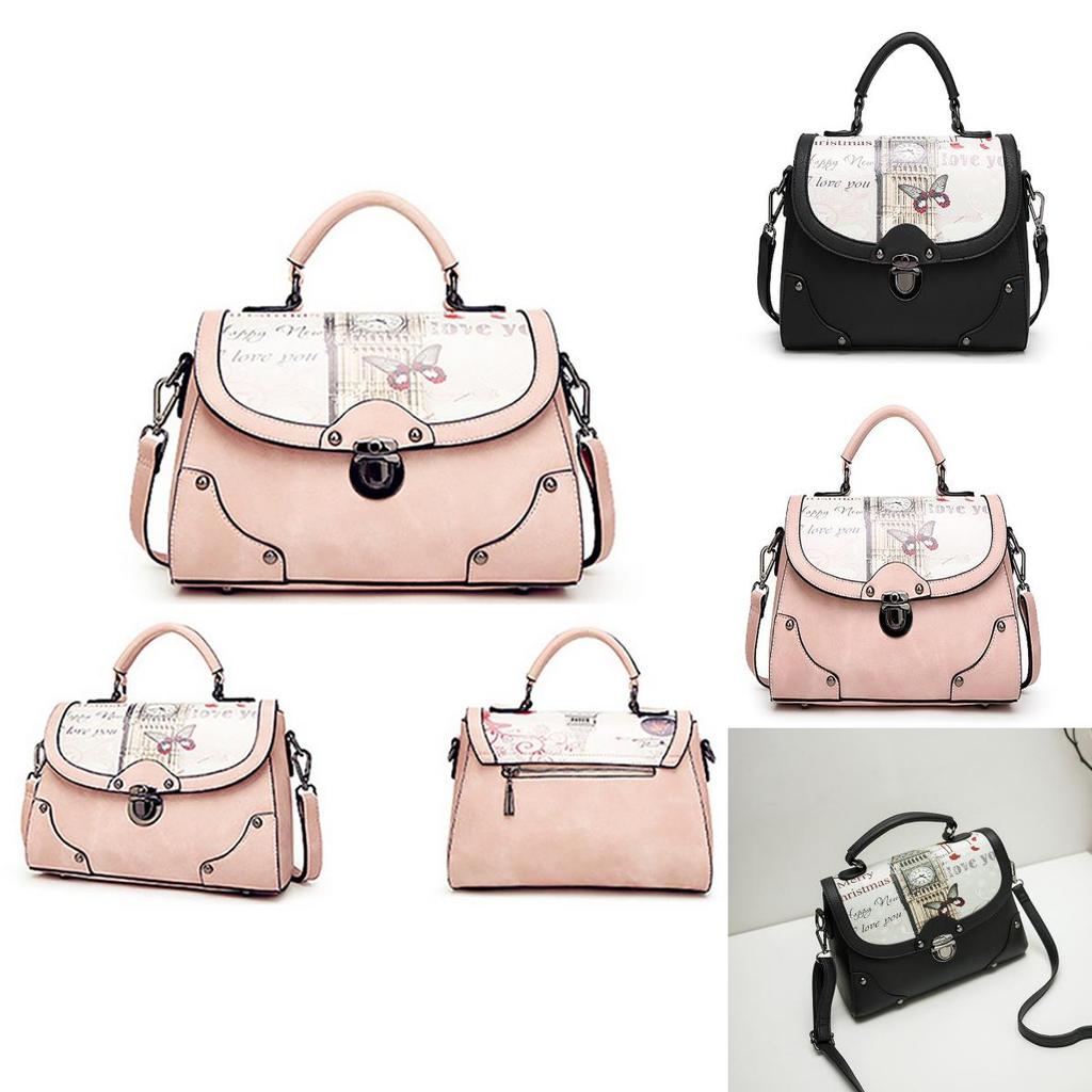 Luxurious European And American Fashion Large Handbag Shoulder Bag With Retro Printing