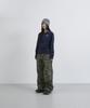 Tansanmageunesyum Nylon Wide Studded Cargo Pants (Camo Khaki)