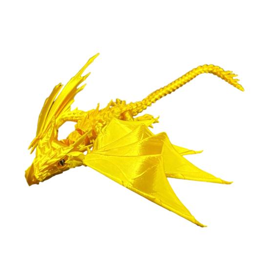 3D Printed Dragon Toy, Articulated Bird Fidget, Dragon Figurine with Movable Joints, Animal Action Figure for Kids Adults Stress Relief