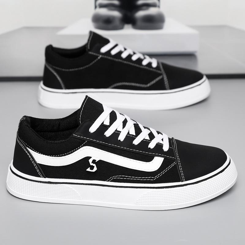 Fashion Trend Men's Shoes 2024 New Large Size Versatile Korean Version Casual Shoes Baotou Student Shoes