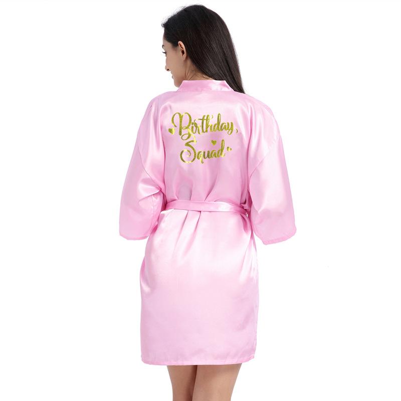 

Женская летняя домашняя одежда с коротким рукавом, кимоно с буквенным принтом, сексуальная одежда для дома на шнуровке, халат для дня рождения XXL мерцание