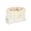 Lesportsac White Denim/Cream Sherpa Small Two-Way Denim Tote Bag [1559.La78]