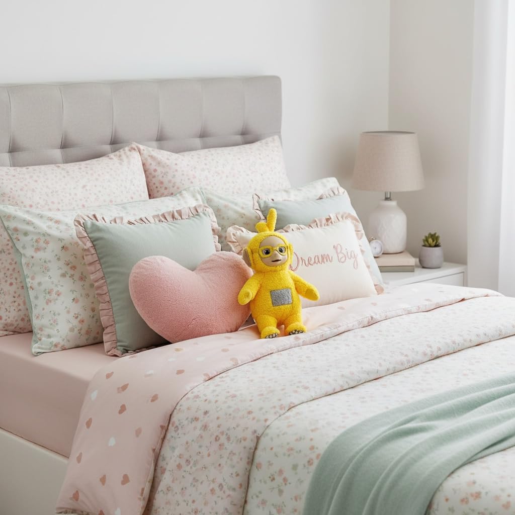 Teletubbies (Lara) Plush Toy with Cute Glasses, Approximately 32cm, Unused, Official Prize, Amusement Prize