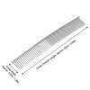 Two Tooth Spacing Double Sided Dog Detangler Comb  Coat Tangle Clearing
