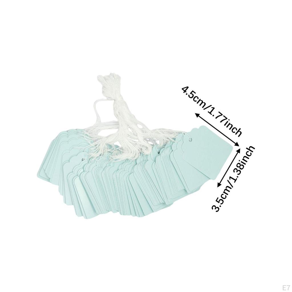 100 Pieces Gift Tags with String, Price String Pricemarker Labels Wrapping Marking