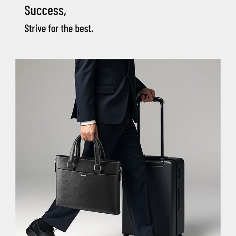 Septwolves Leather Business Briefcase