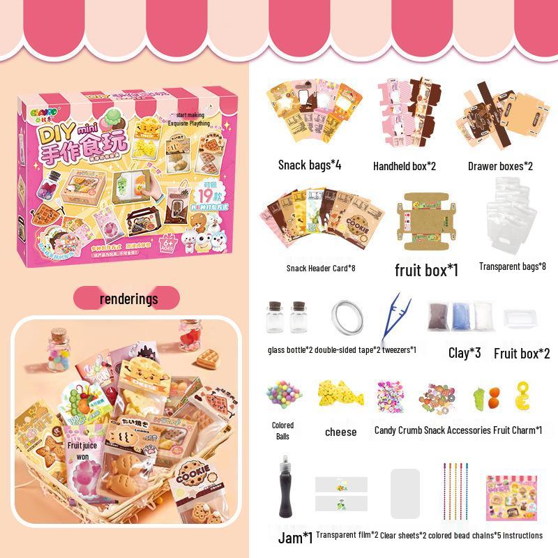 Yibile Mini DIY Pig Trotters Rice Handmade Simulation Dish Toy Set