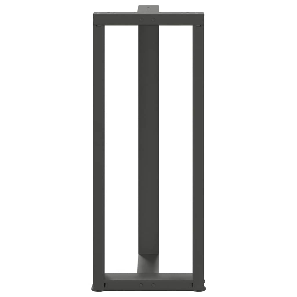 Vidaxl Bar Table Legs, 2 Pcs, Anthracite, 50X35X(100-101) Cm