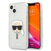 Etui Karl Lagerfeld Glitter Karl`s Head Do Iphone 13 Mini, Srebrny/Silver