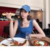 Blue Mist Love French Denim Dress Women's Summer Niche Design Sense Waist Temperament Suspender Long Dress Women's Clothing