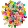 Elastic Cartoon Rubber Bouncing Balls, Extra Large, 50-Pack for Capsule Toy Machines