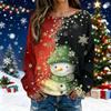 Christmas Sweatshirts For Women Knit Sweater Cute Shirt Fall Crewneck Pullover Tops