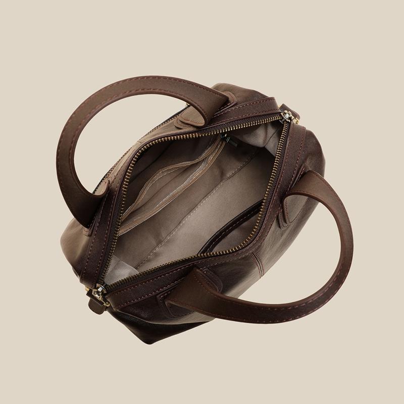 Viney Retro Style Leather Handbag Crossbody Bag