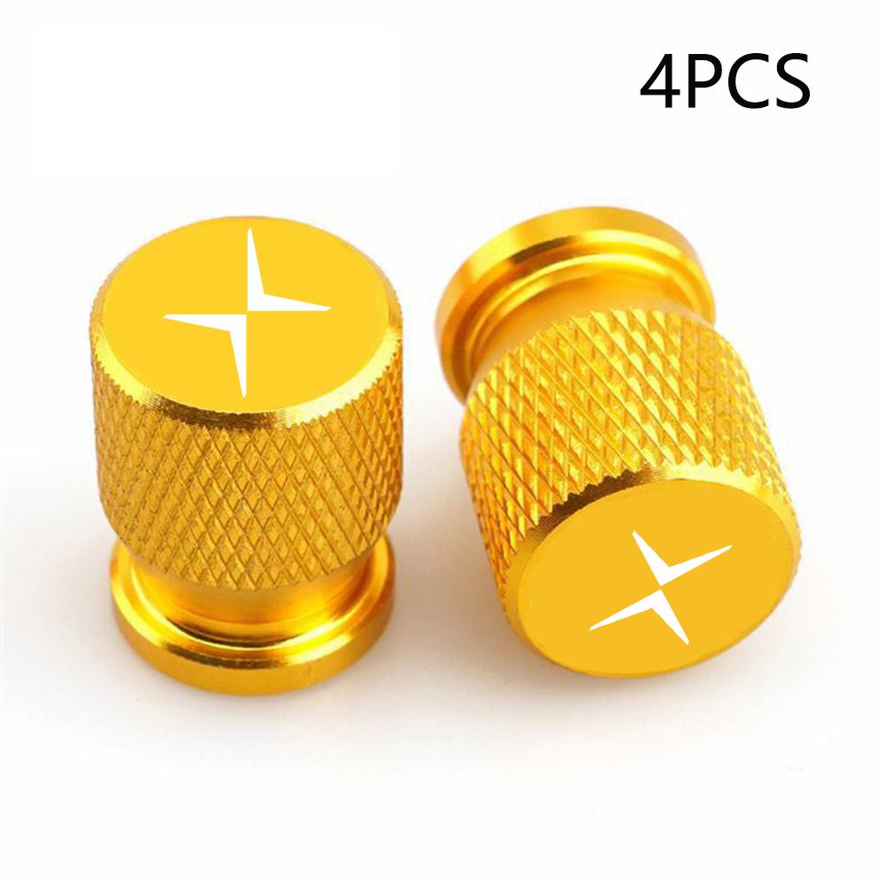4pcs 4Pcs Car Emblem Tire Valve Covers Dust Caps Wheel Tire Valve Caps Covers for Volvo Polestar 2 Polestar 3