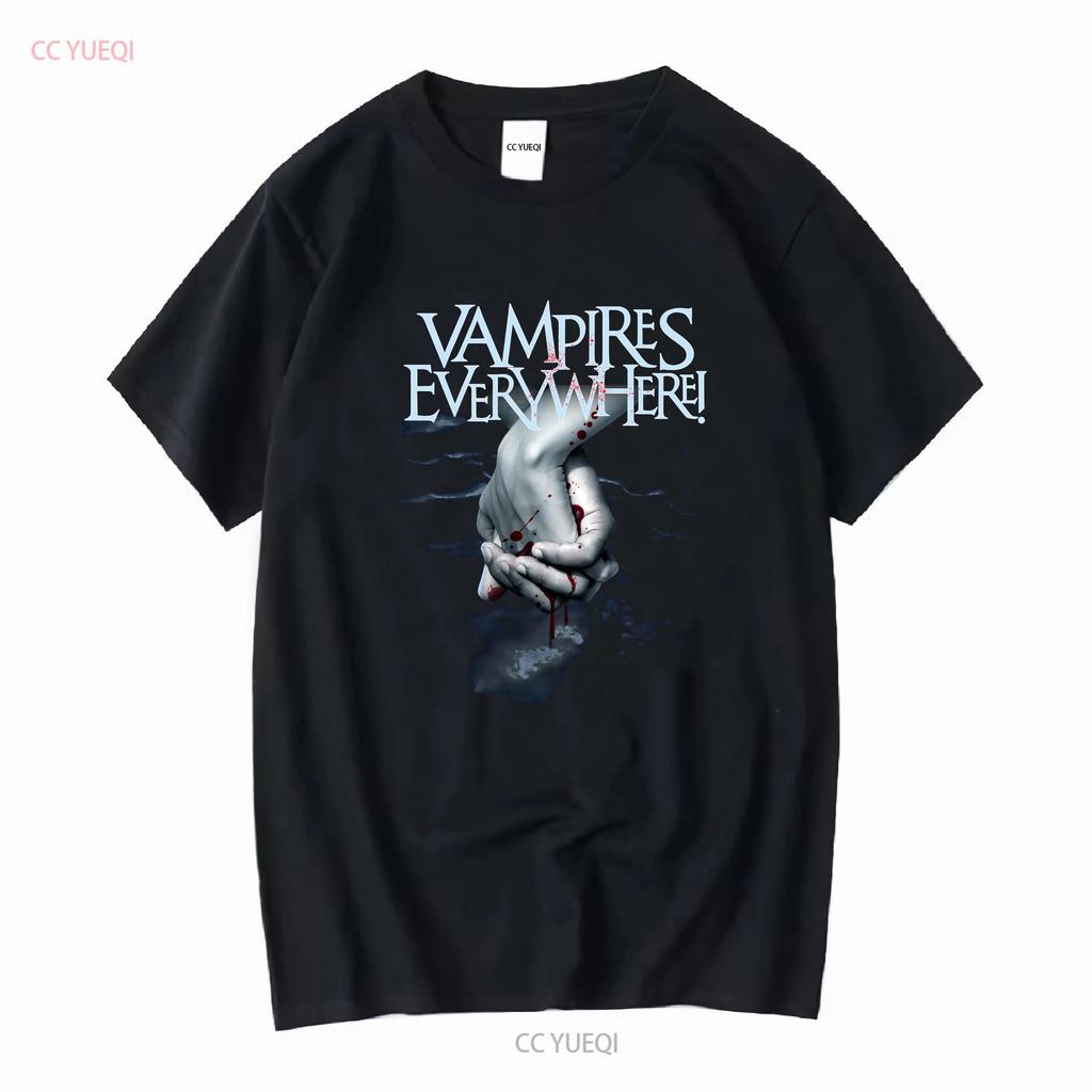 Vintage Y2K Vampires Everywhere T Shirt Size Large Band Tour Metalcore Goth Rock vintage Washed Unisex Top For Everyday Wear