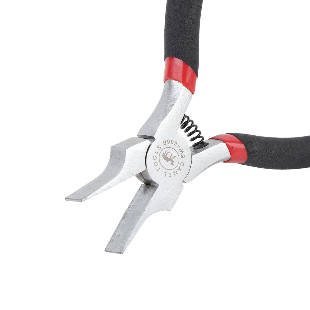 Slim Flat Nose Pliers Wide Flat Nose Pliers 5 Inch Multifunctional Ni Iron Alloy Thin Flat Needle Nose Pliers for Jewelry Making