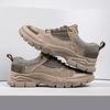 Echtleder Herren Sneaker Rutschfeste Herren Freizeitschuhe Bequemes Trekkingschuhwerk Allround Outdoor Wanderschuhe Freizeitspaziergang