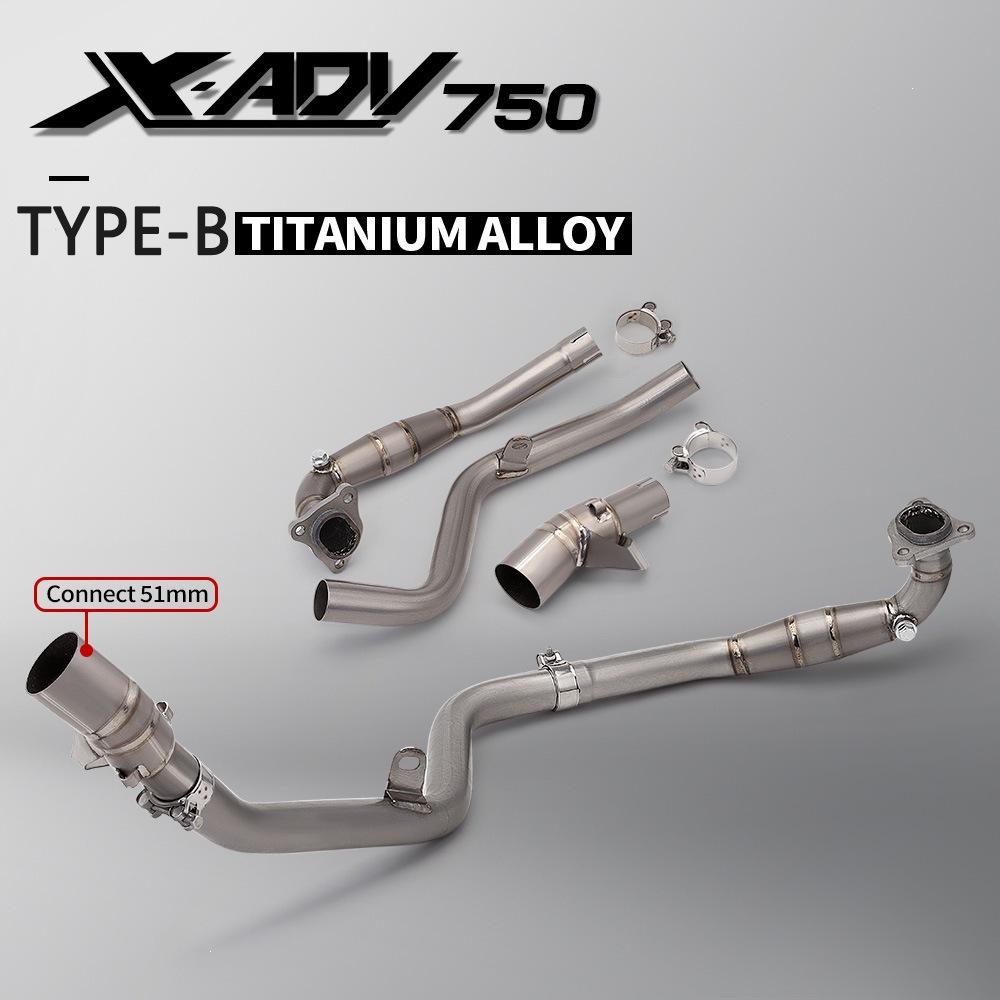 Titanium Alloy Exhaust Pipe for X-ADV 750
