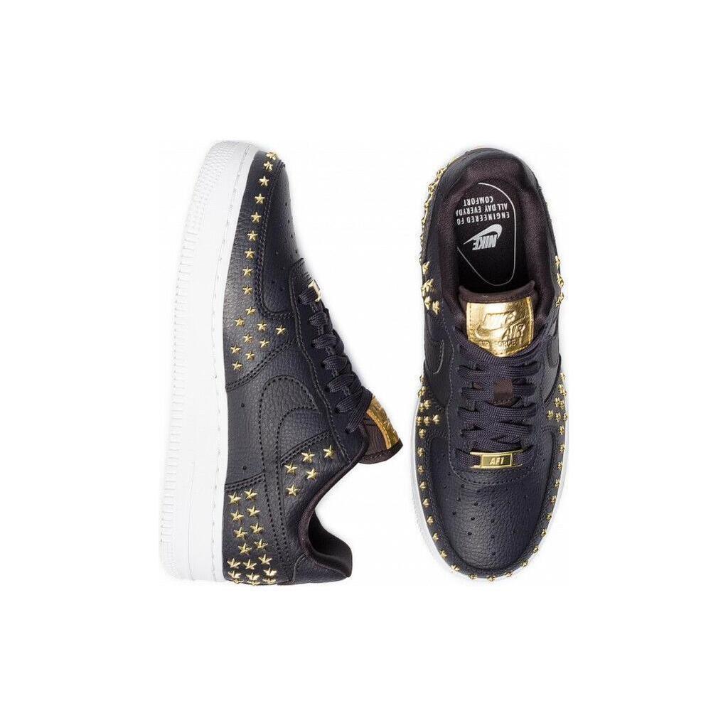 Nike Womens Air Force 1 Low 'Star-Studded' (women's sizes) Black Skate Shoes AR0639 001
