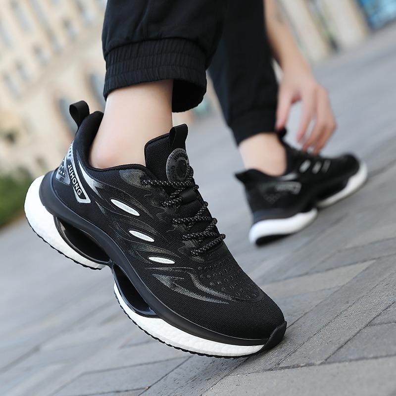 Men s Breathable Running Sneakers Men s Lightweight Running Shoes for Running and Training 36 чёрный
