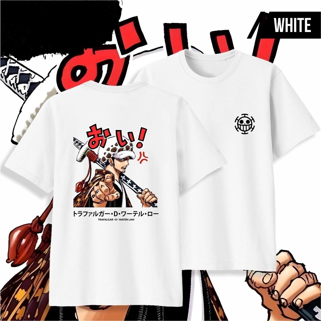 

2026 New Fashion ONE PIECE Anime Trafalgar D. Water Law Y2k Graphic Comfortable TShirt Men Women High Quality Japanese Clothe... S разноцветный