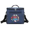 Insulated Bags Portable Shoulder Lunch Bag Waterproof Cooler Box Thermal Organizer Handbag for Men and Women Teacher Pattern