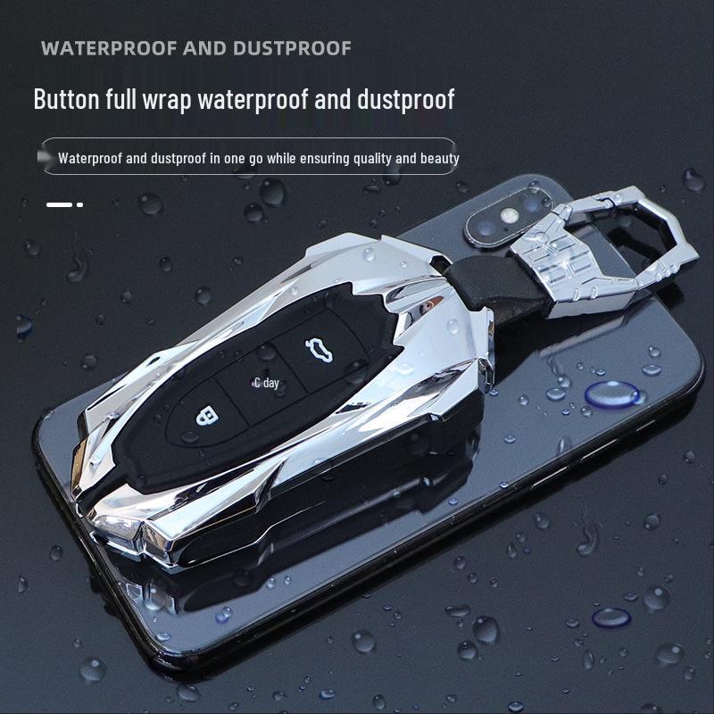 Husă cheie auto Zotye T500: Carcasă Metalică Elegantă pentru Cheie pentru Modelele SR7/SR9/T700/T600 – Unisex