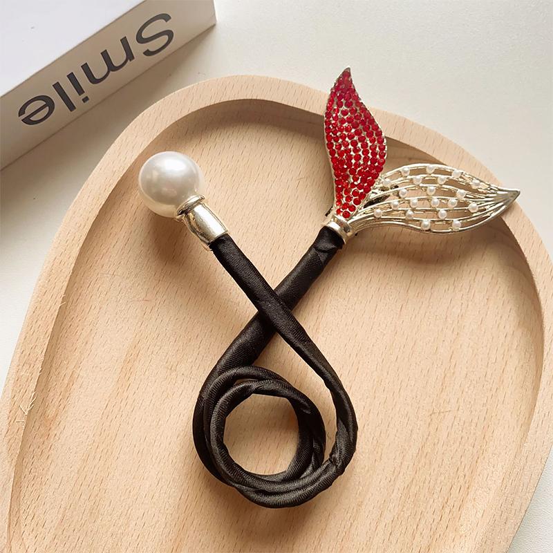Whale Tail Rhinestone Flower Hair Clip Hair Bun Maker Bundle Hair Tie Lazy Hair Curler Hair Accessories Hair Styling Tool